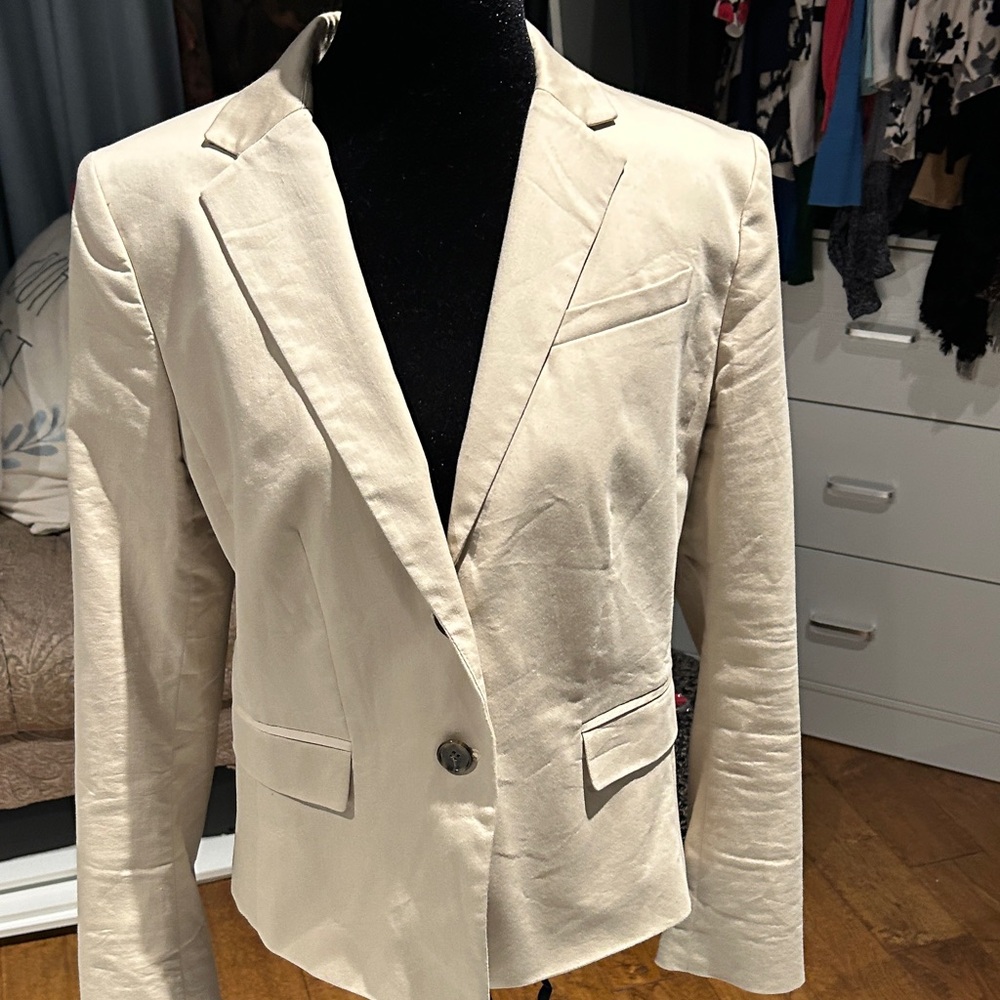 Ann Taylor Beige Women's Suit Jacket